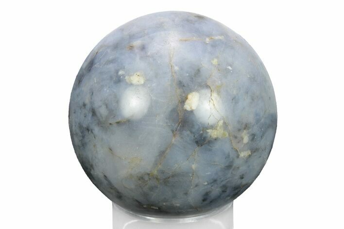 Polished Blue Quartz Sphere - Madagascar #245457